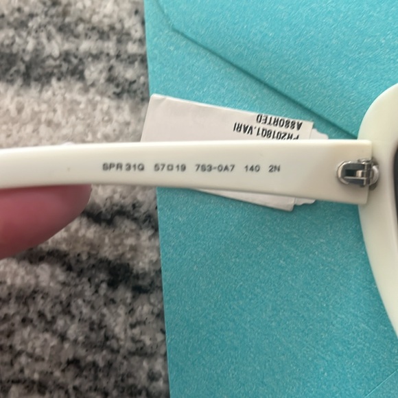 Prada White Studded Cat-Eye Sunglasses - Picture 4 of 5